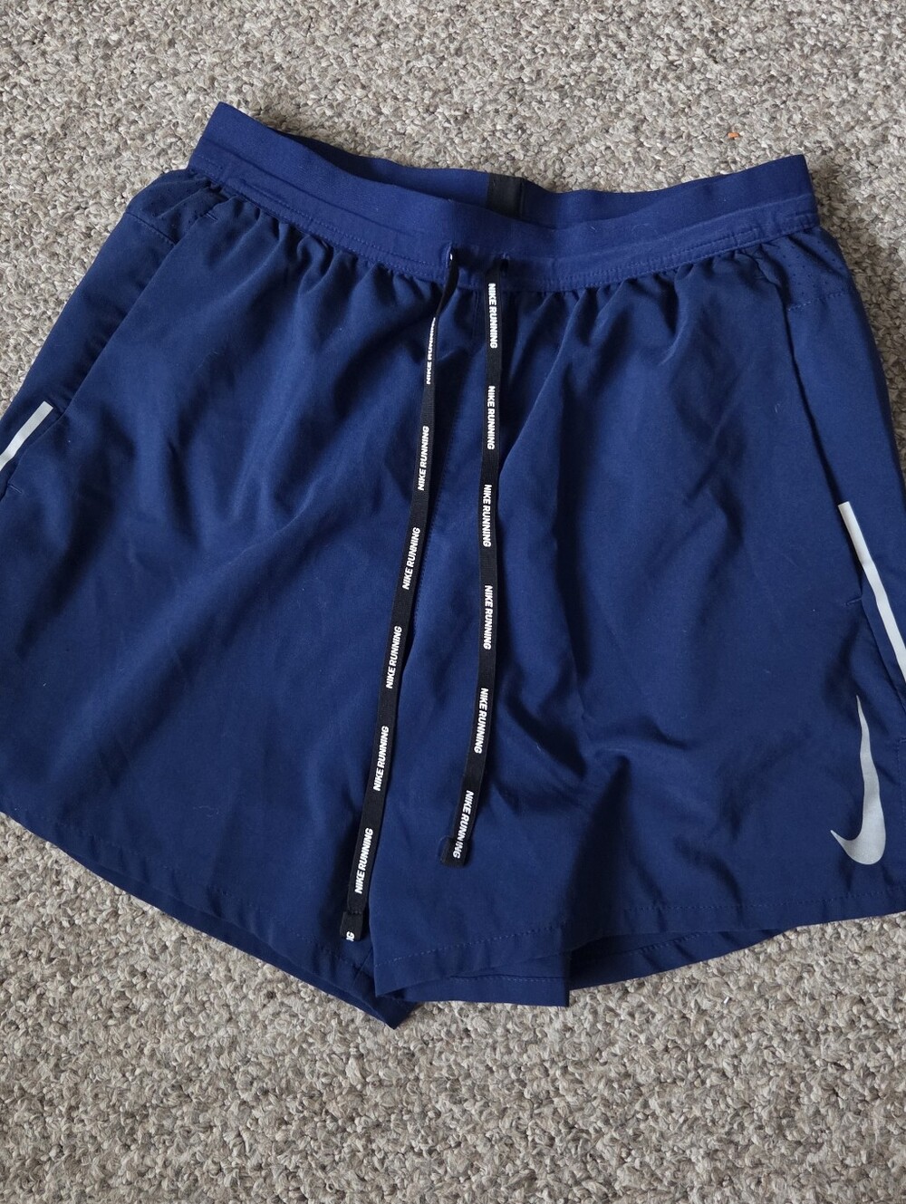 Nike Flex Stride Running Shorts Navy Blue Mens Small 5” Brief Lined